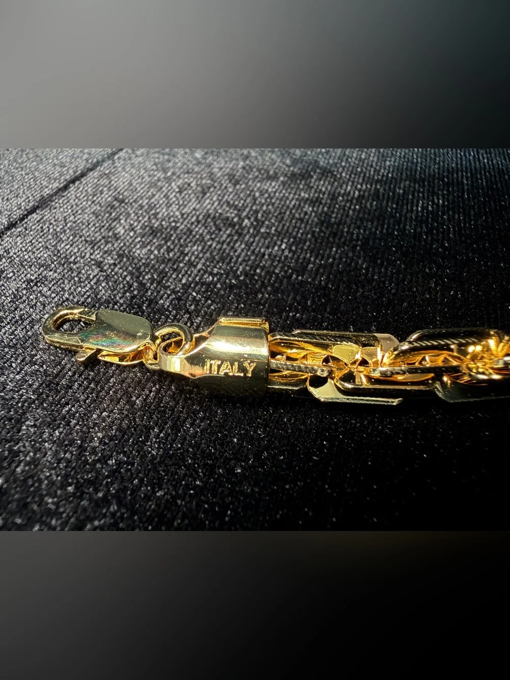 Milano Italy 14K Stamped Gold Filled Bracelet 8in 8MM Brand new Big Boy Piece